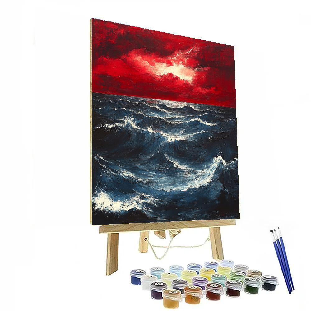 Edvard Munch Inspired Stormbound Sea Choir Number painting