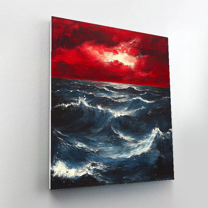 Edvard Munch Inspired Stormbound Sea Choir Number painting