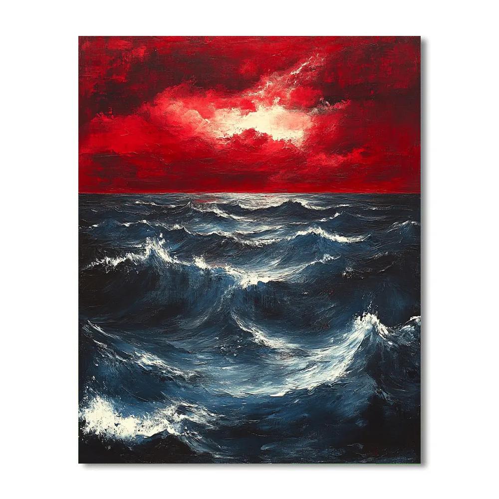 Edvard Munch Inspired Stormbound Sea Choir Number painting