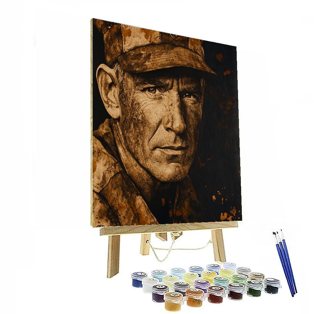 Rembrandt Inspired Portrait Of An Old Sailor paint by color
