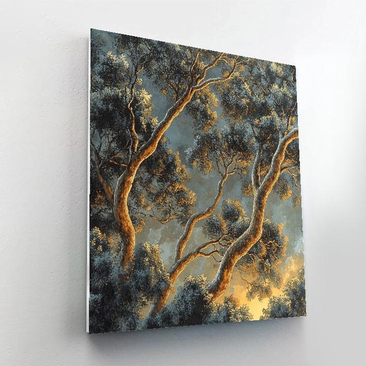Auguste Rodin Inspired Sculptural Trees Painting by numbers kit