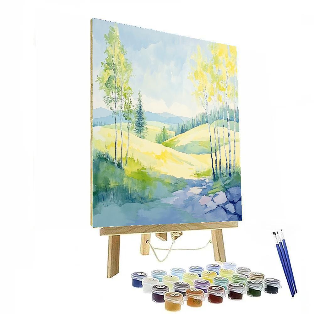 Franklin Carmichael Inspired Spring Hills In Fresh Light Numbered painting kits