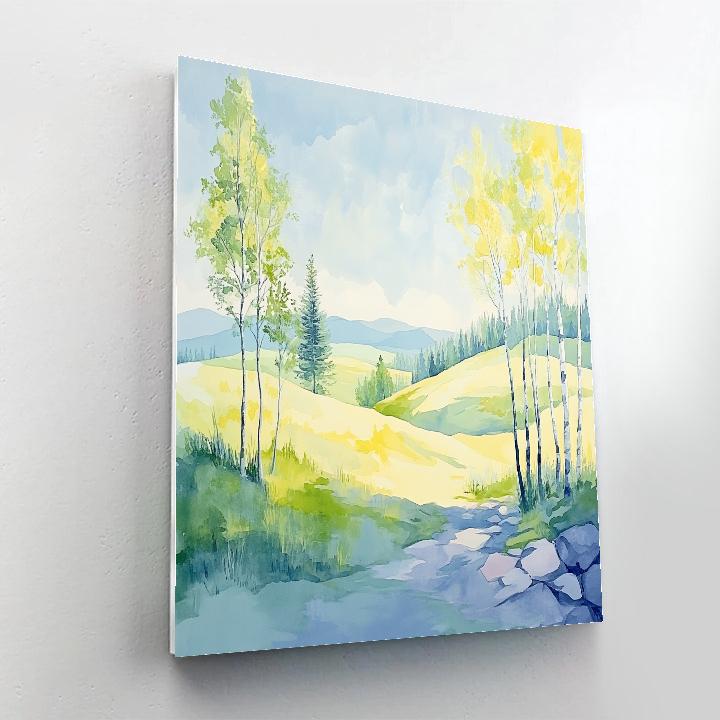 Franklin Carmichael Inspired Spring Hills In Fresh Light Numbered painting kits