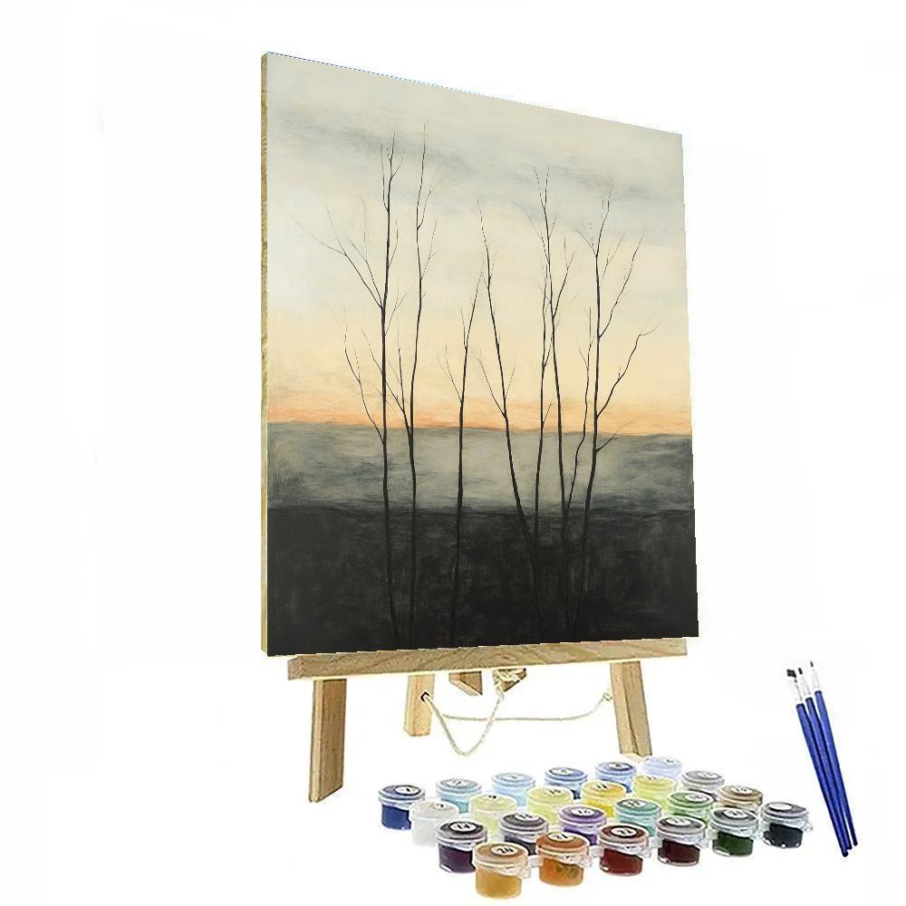 Francisco Goya Inspired Mournful Horizon Behind Twisted Branches DIY paint by numbers