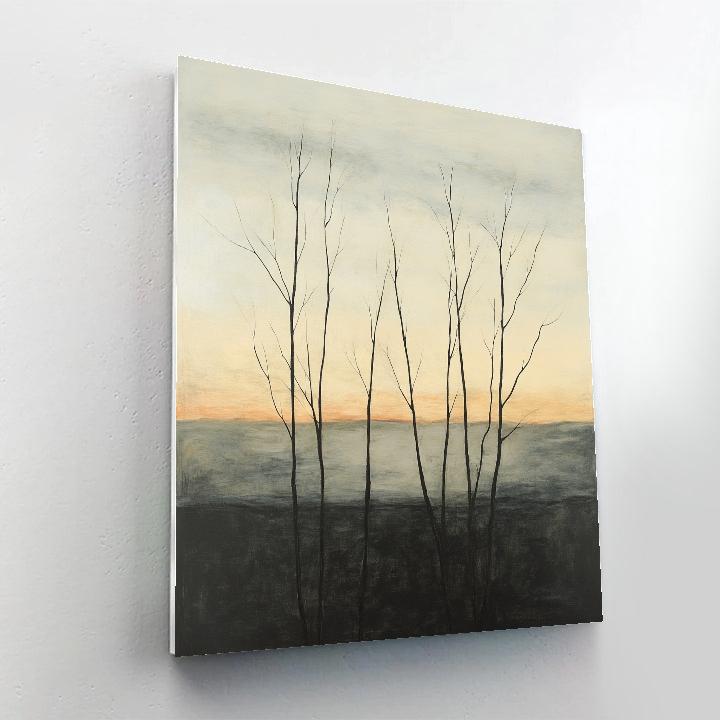 Francisco Goya Inspired Mournful Horizon Behind Twisted Branches DIY paint by numbers
