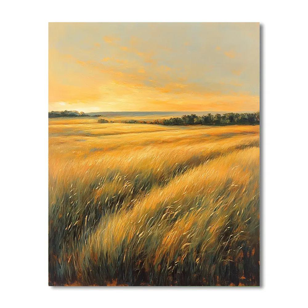 Frederick Varley Inspired Golden Hour Windswept Prairie Paint by numbers kits