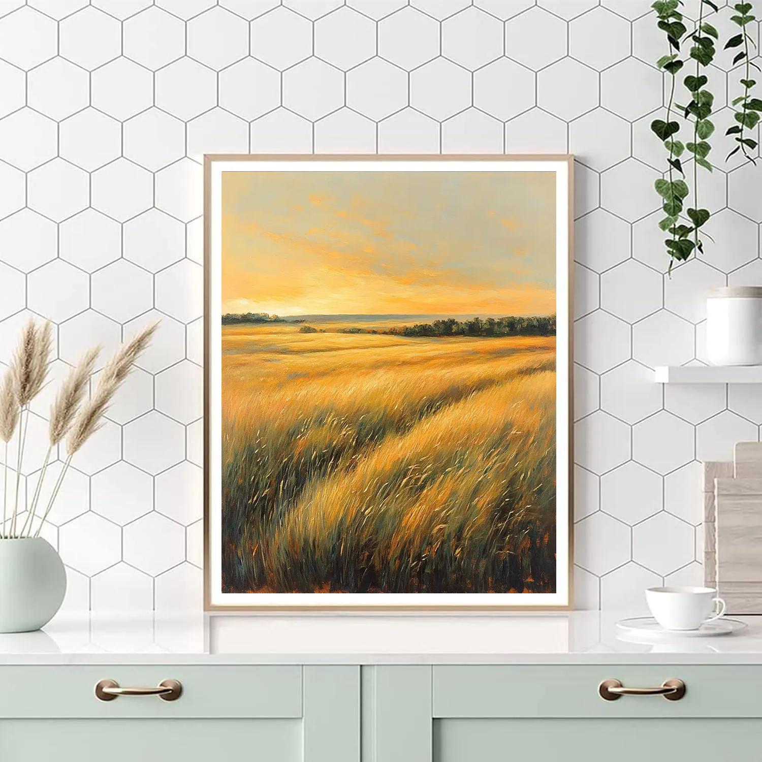 Frederick Varley Inspired Golden Hour Windswept Prairie Paint by numbers kits