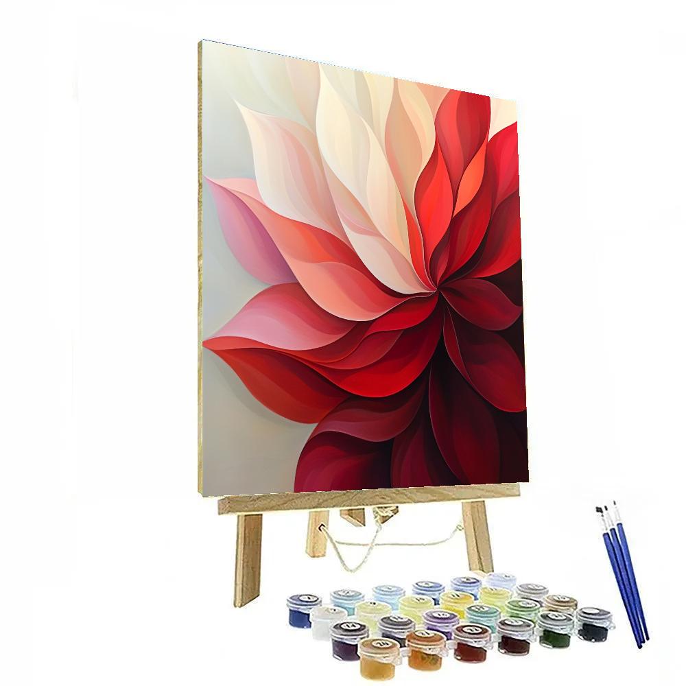 Georgia O’Keeffe Inspired Monumental Petal Study In Crimson Painting by numbers kit