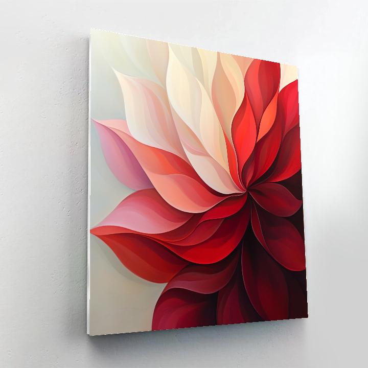 Georgia O’Keeffe Inspired Monumental Petal Study In Crimson Painting by numbers kit