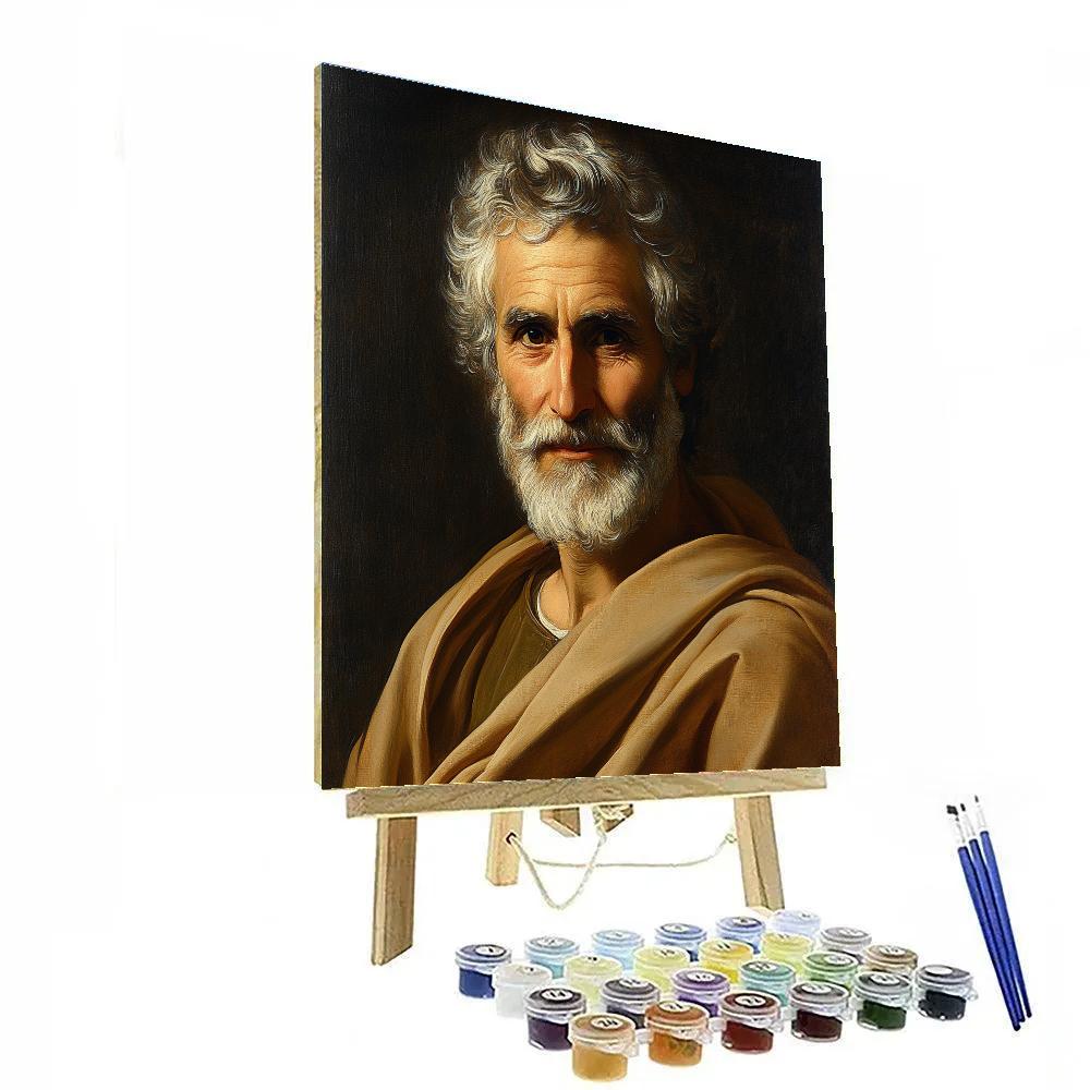 Leonardo Da Vinci Inspired Renaissance Scholar Painting by numbers kit