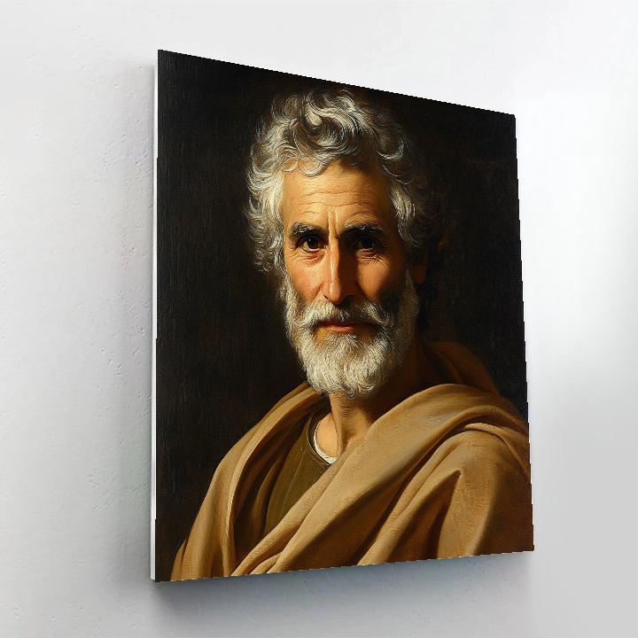 Leonardo Da Vinci Inspired Renaissance Scholar Painting by numbers kit