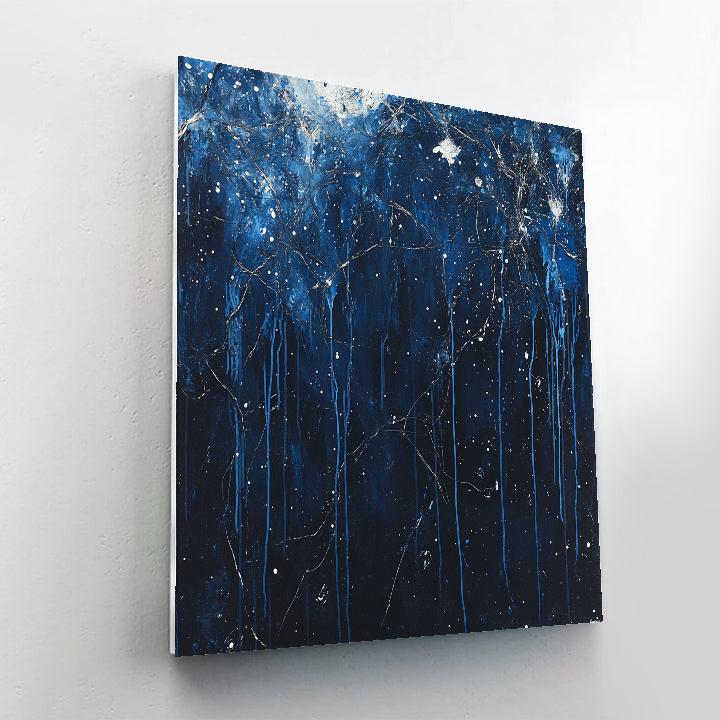 Jackson Pollock Inspired Tectonic Drift Of Night Currents painting number kit