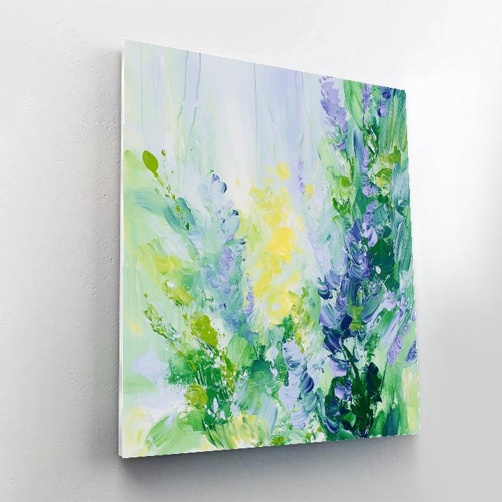 Jackson Pollock Inspired Verdant Pulse Of Spring Veils Paint by numbers kits