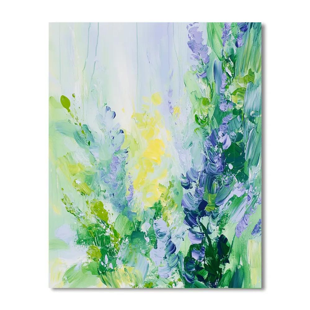 Jackson Pollock Inspired Verdant Pulse Of Spring Veils Paint by numbers kits