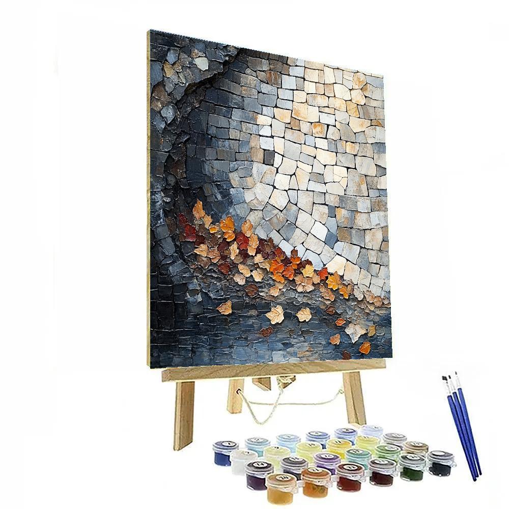 Jean-Paul Riopelle Inspired Mosaic Autumn Quarry Painting by numbers kit