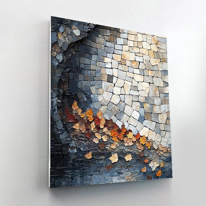 Jean-Paul Riopelle Inspired Mosaic Autumn Quarry Painting by numbers kit