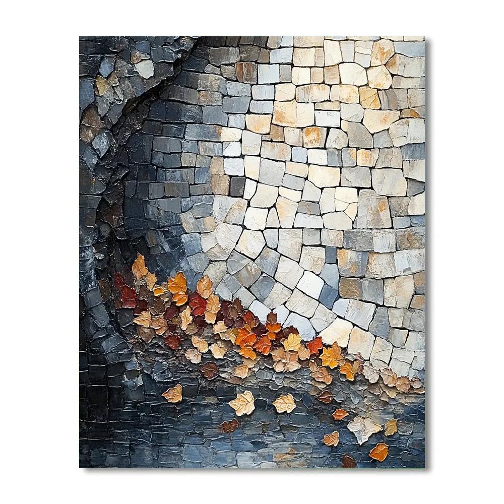 Jean-Paul Riopelle Inspired Mosaic Autumn Quarry Painting by numbers kit