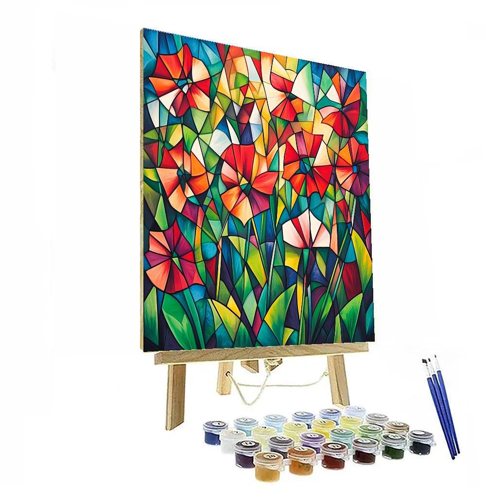 Picasso Inspired Surreal Garden Painting by numbers kit