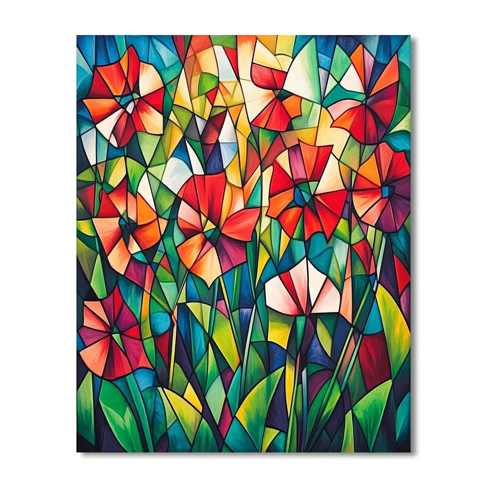 Picasso Inspired Surreal Garden Painting by numbers kit