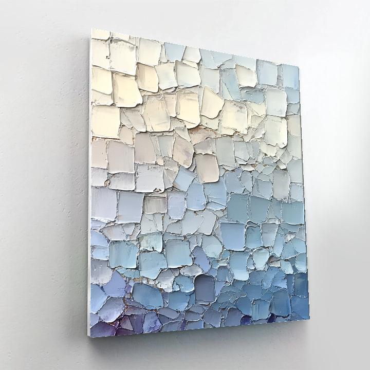 Jean-Paul Riopelle Inspired Frosted Lake Tessellation paint by number