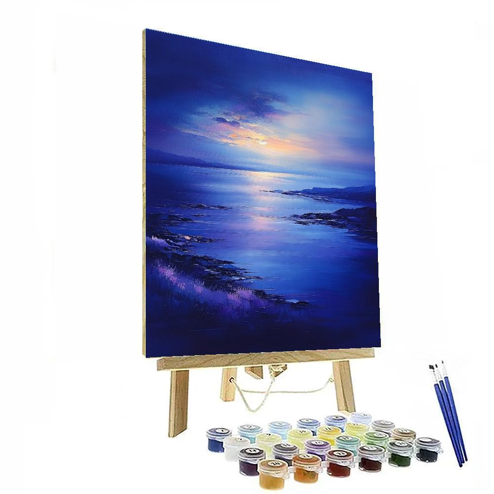 Paul Cézanne Inspired Silent Bay At Dusk Numbered painting kits