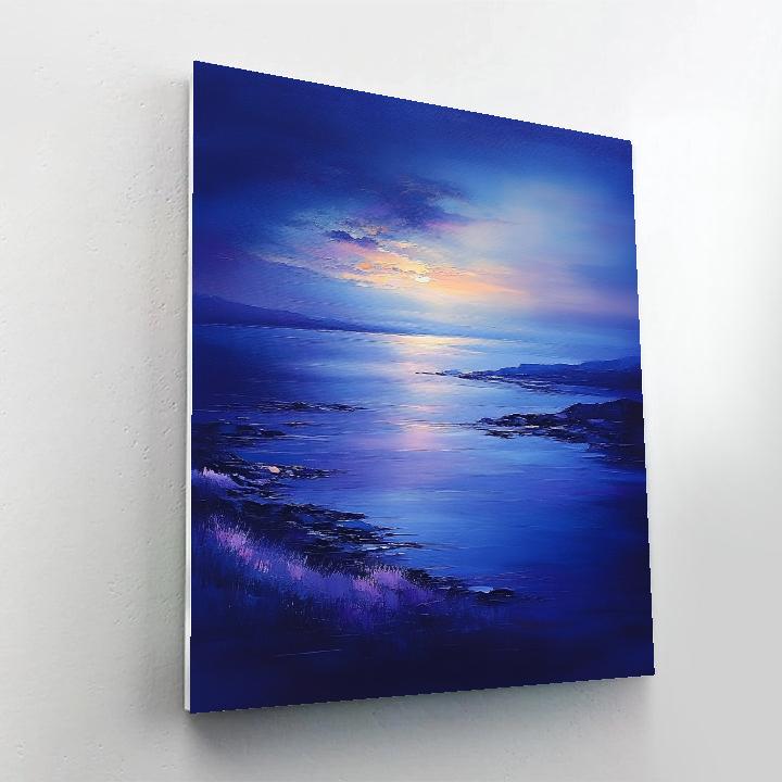 Paul Cézanne Inspired Silent Bay At Dusk Numbered painting kits