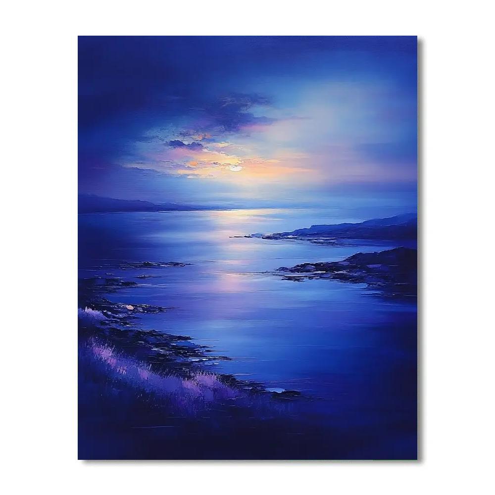 Paul Cézanne Inspired Silent Bay At Dusk Numbered painting kits