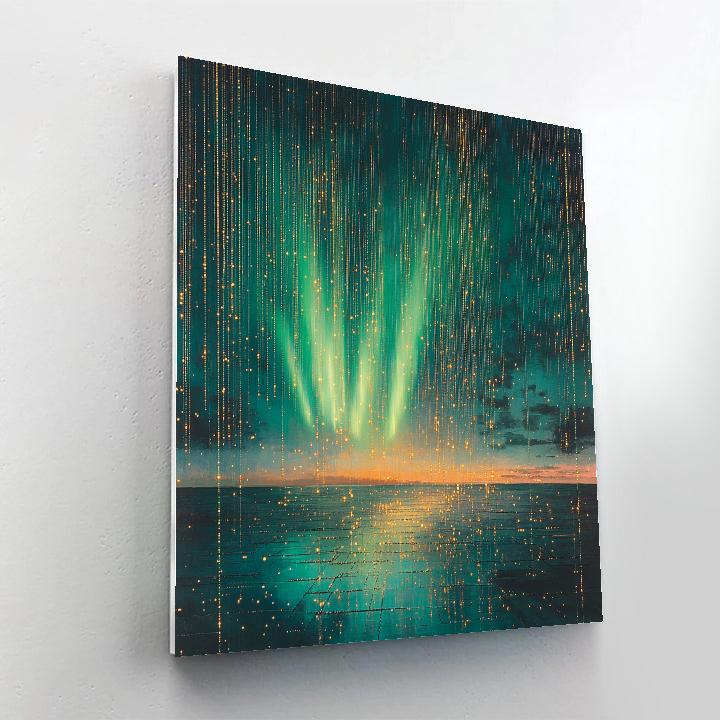 Georges Seurat Inspired Aurora Wave Field Paint by numbers kits