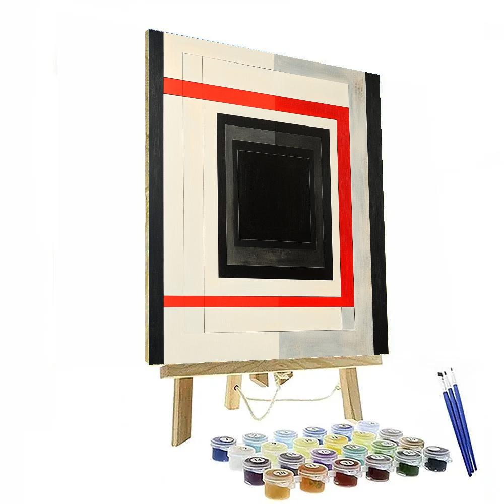 Kazimir Malevich Inspired Cosmic Square Harmony paint by color