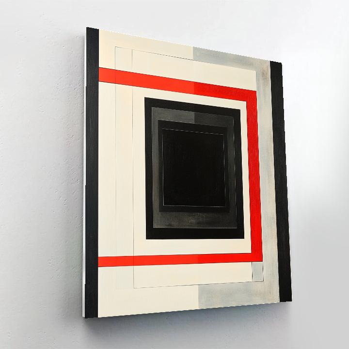 Kazimir Malevich Inspired Cosmic Square Harmony paint by color