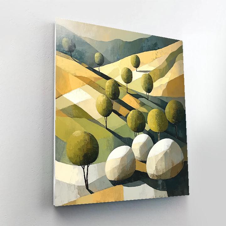 Paul Cézanne Inspired Orchard Of Stones Number painting