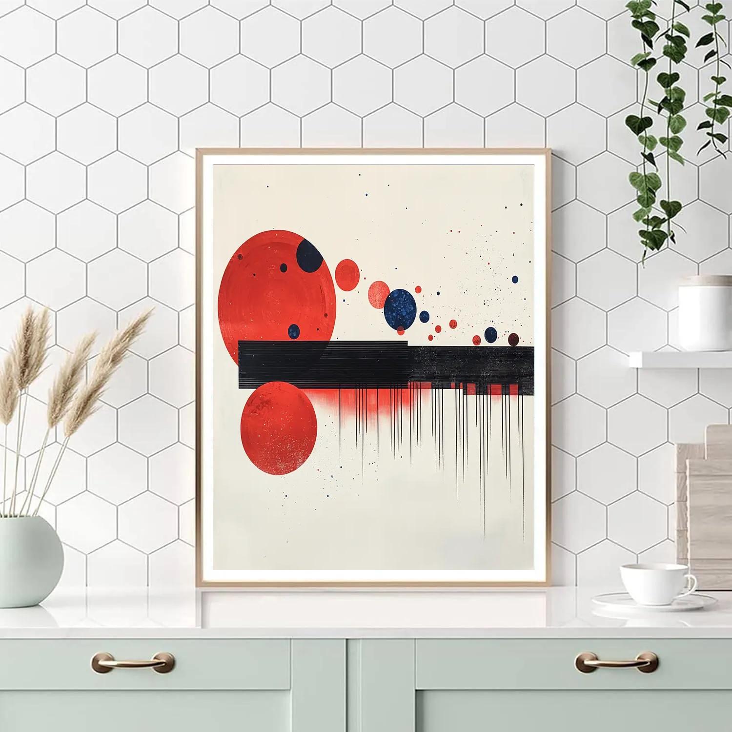 Kazimir Malevich Inspired Red Orbit Sequence paint by color