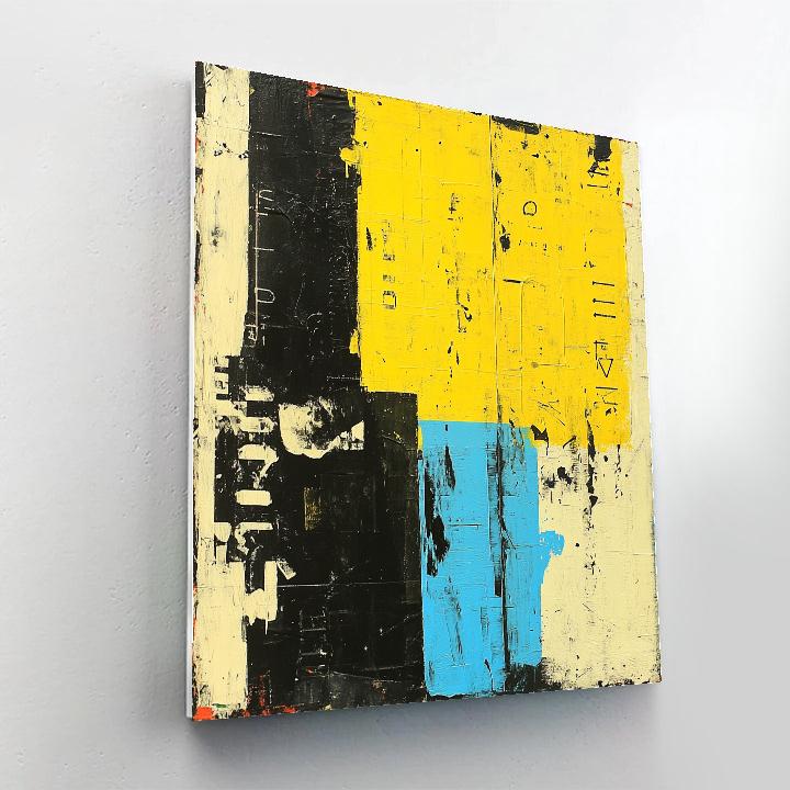 Jean-Michel Basquiat Inspired Language Of Lines paint by color