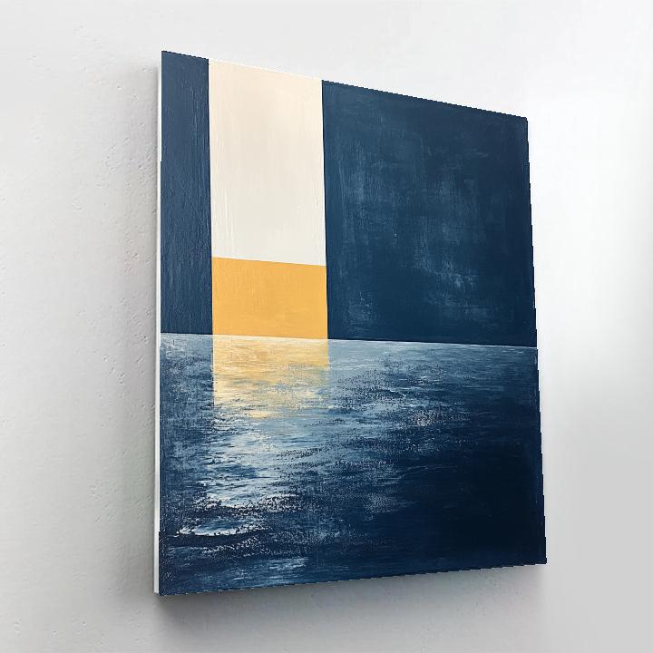 Kazimir Malevich Inspired Suprematist Blue Rift paint by numbers