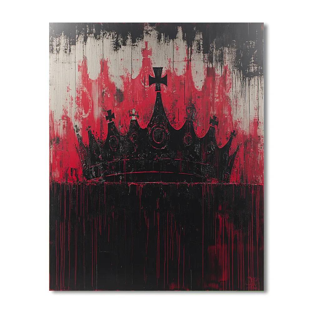 Jean-Michel Basquiat Inspired Echoes Of Power painting number kit