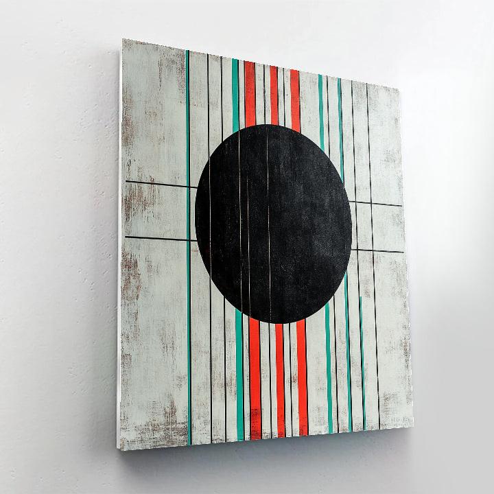 Kazimir Malevich Inspired Black Sun Composition paint by number