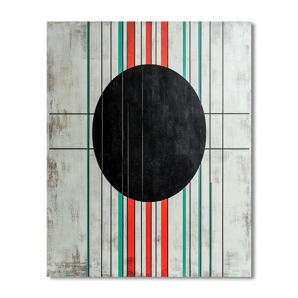 Kazimir Malevich Inspired Black Sun Composition paint by number