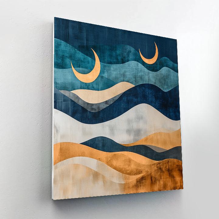 Max Ernst Inspired Dreaming Dunes Number painting