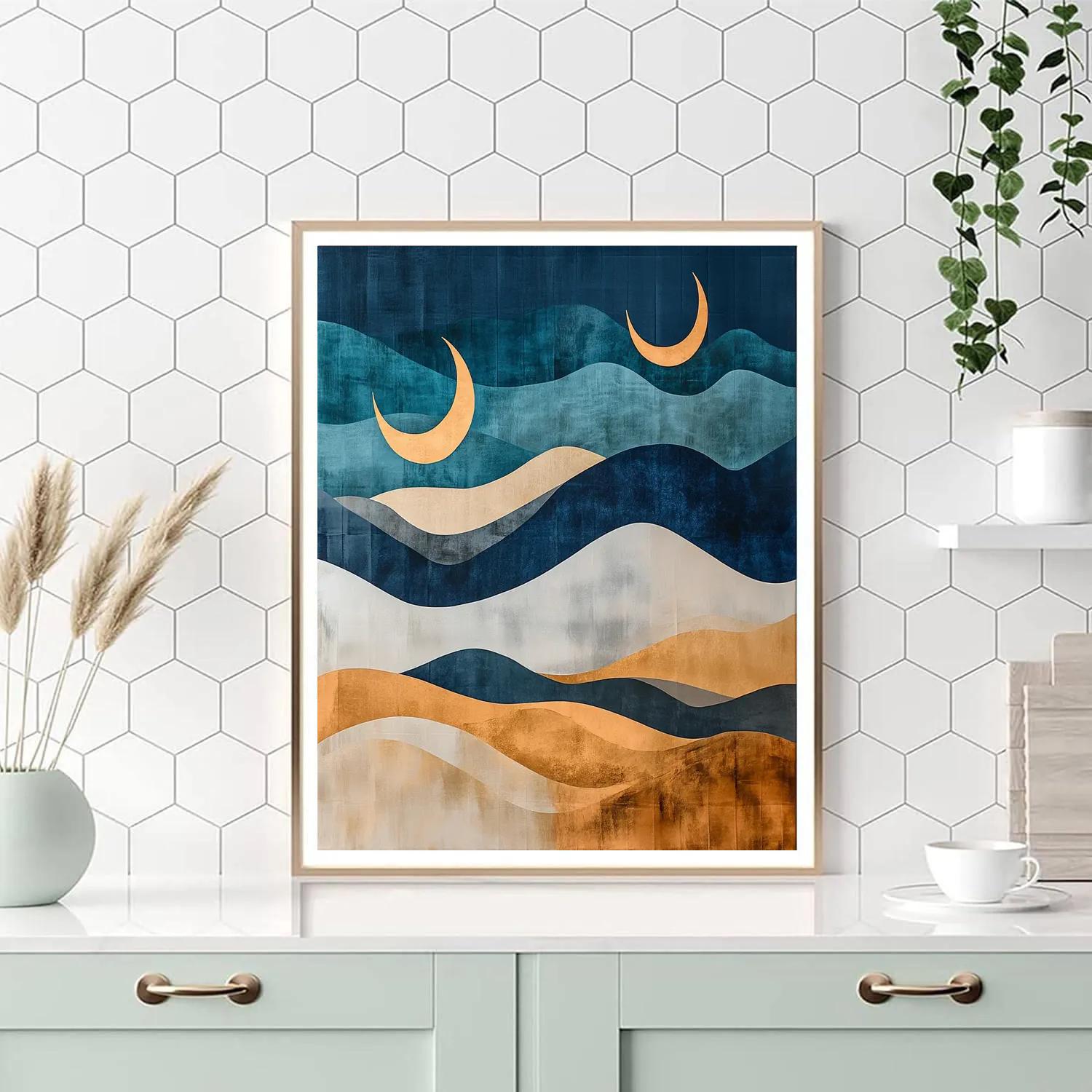 Max Ernst Inspired Dreaming Dunes Number painting