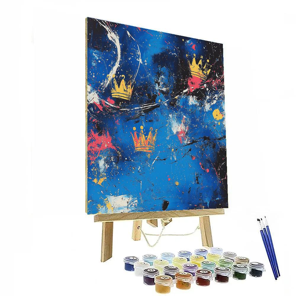 Jean-Michel Basquiat Inspired Cosmic Resonance Paint by numbers kits