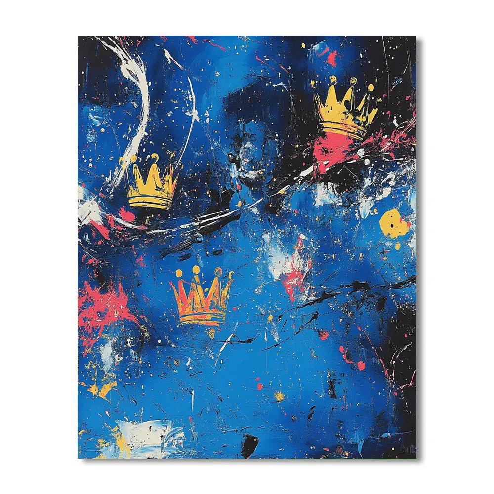 Jean-Michel Basquiat Inspired Cosmic Resonance Paint by numbers kits