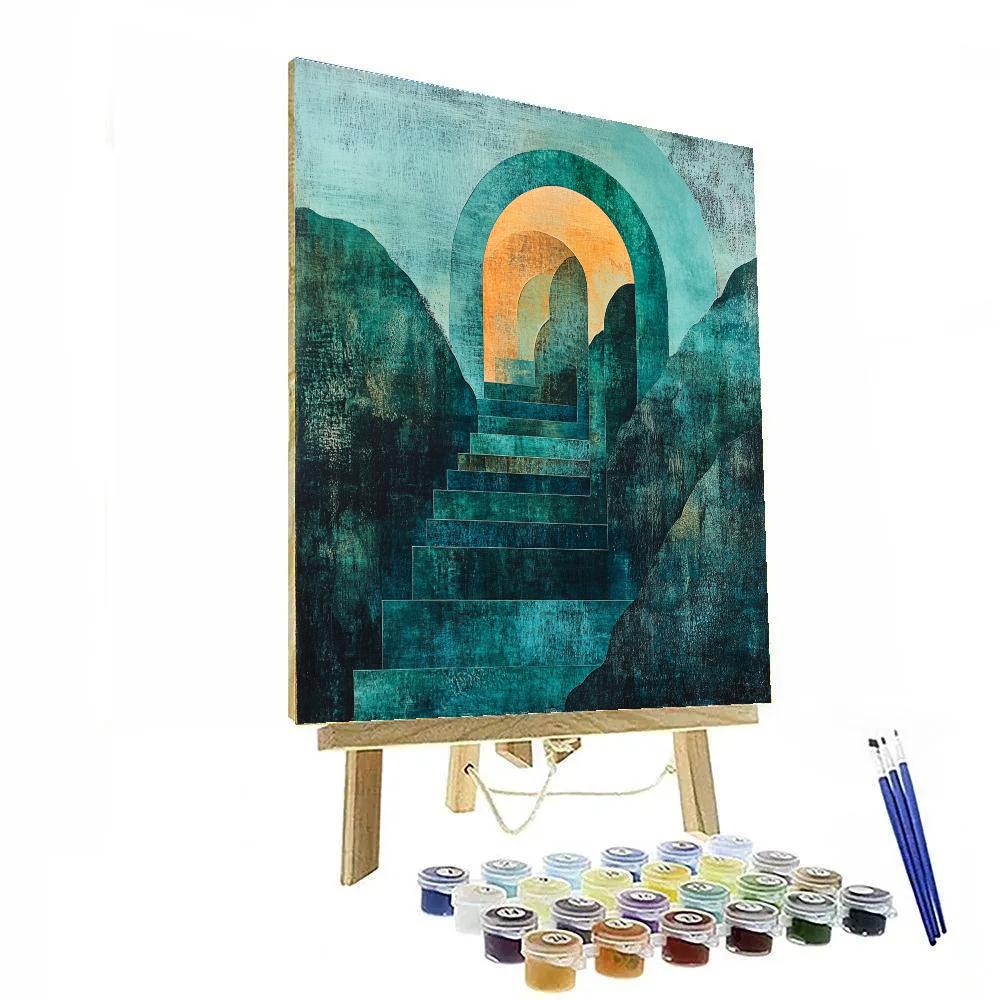 Max Ernst Inspired Subterranean Echoes Number painting