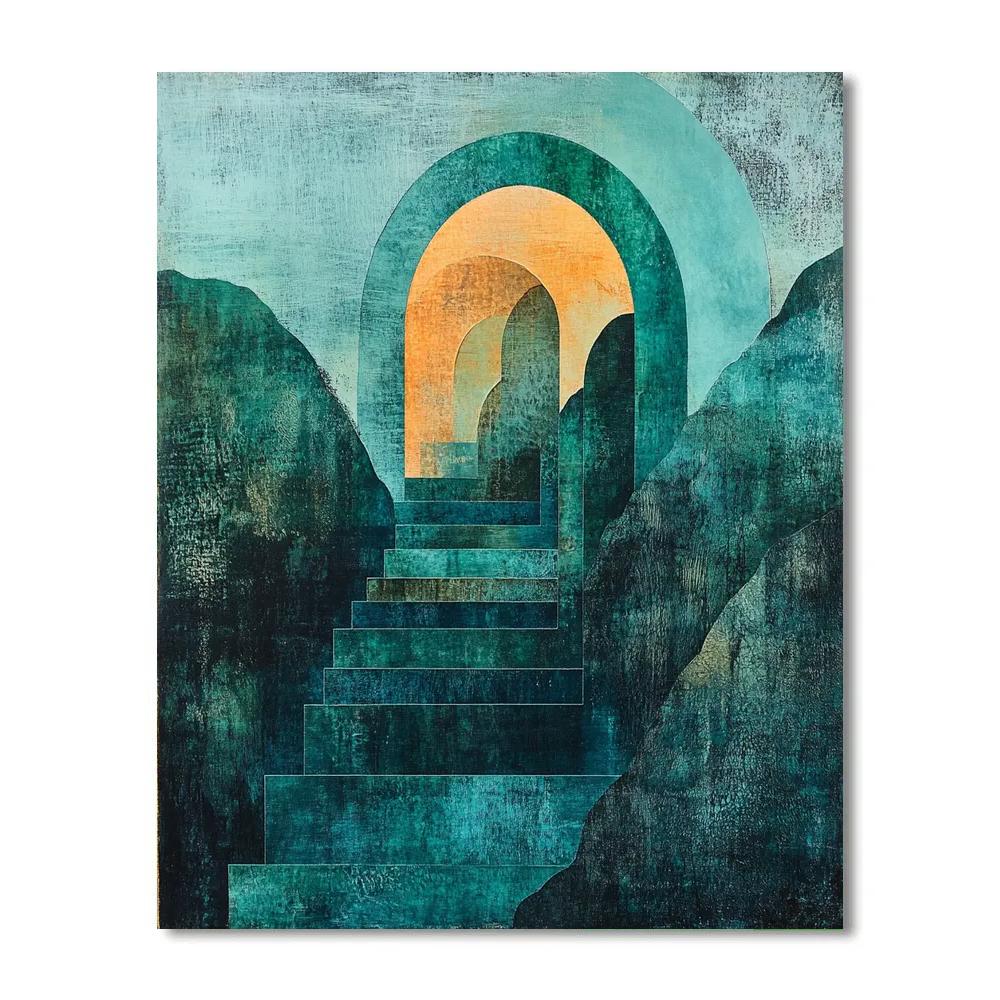 Max Ernst Inspired Subterranean Echoes Number painting