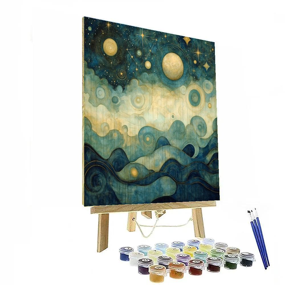 Max Ernst Inspired Celestial Reverie painting number kit