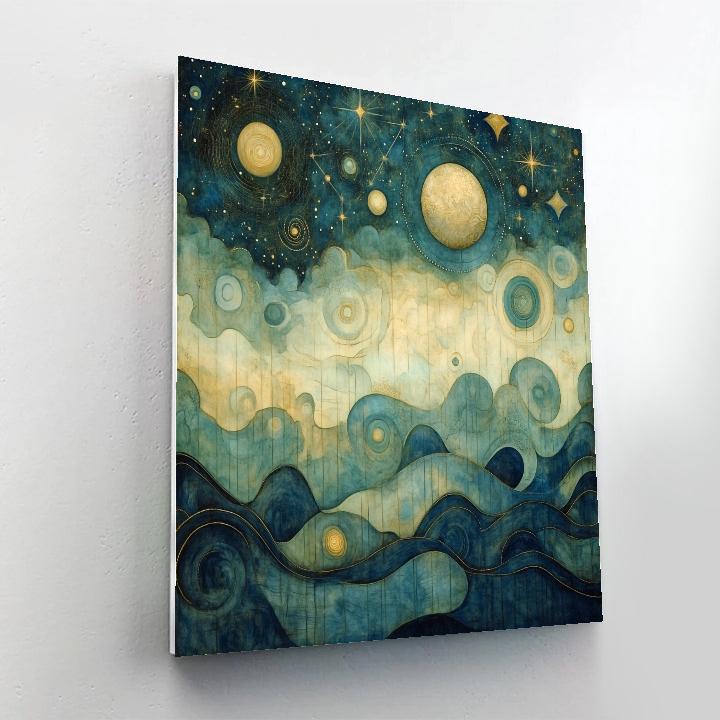 Max Ernst Inspired Celestial Reverie painting number kit