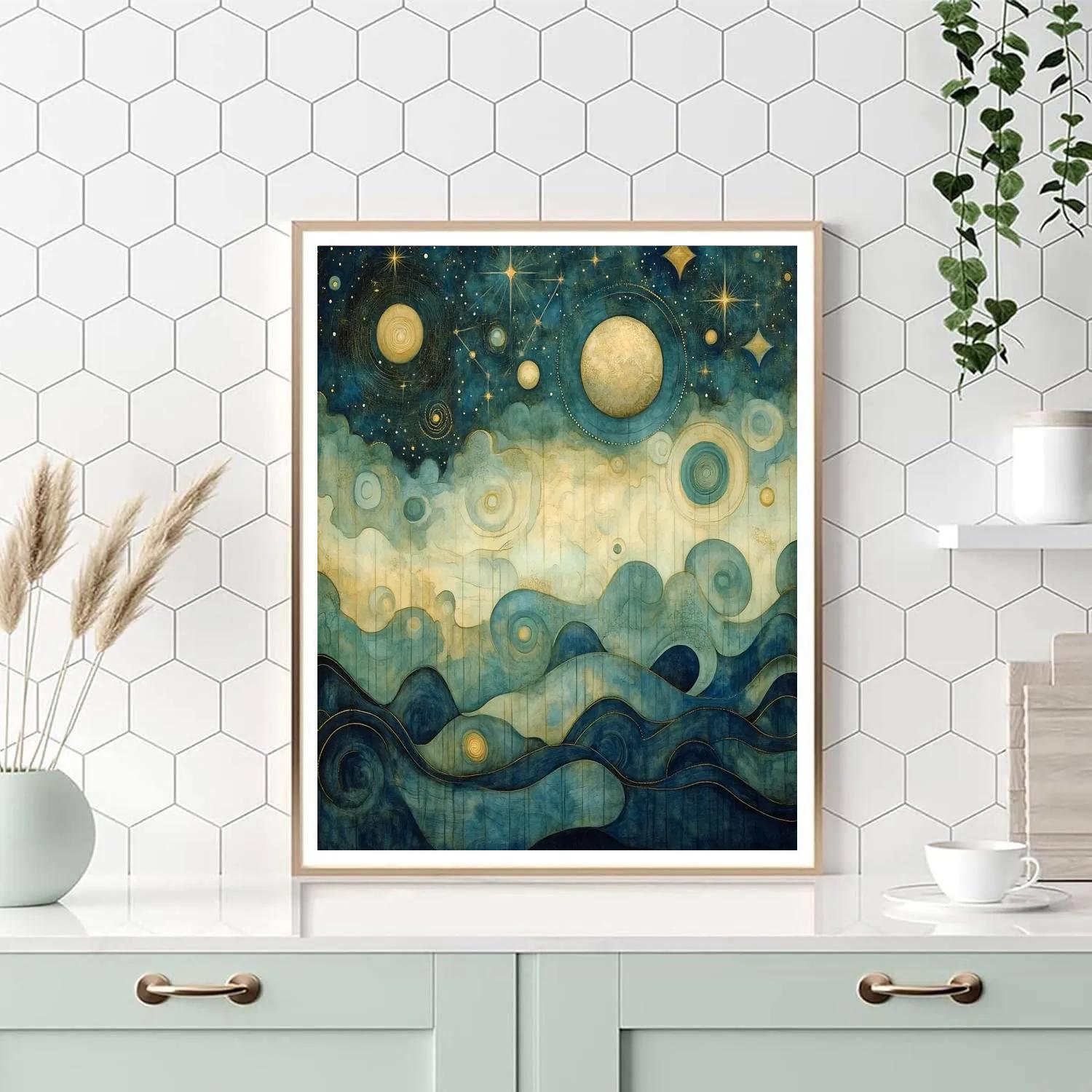 Max Ernst Inspired Celestial Reverie painting number kit