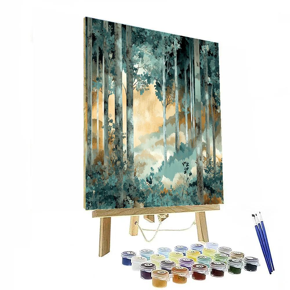 Max Ernst Inspired Enigmatic Forest Dream Paint by numbers art