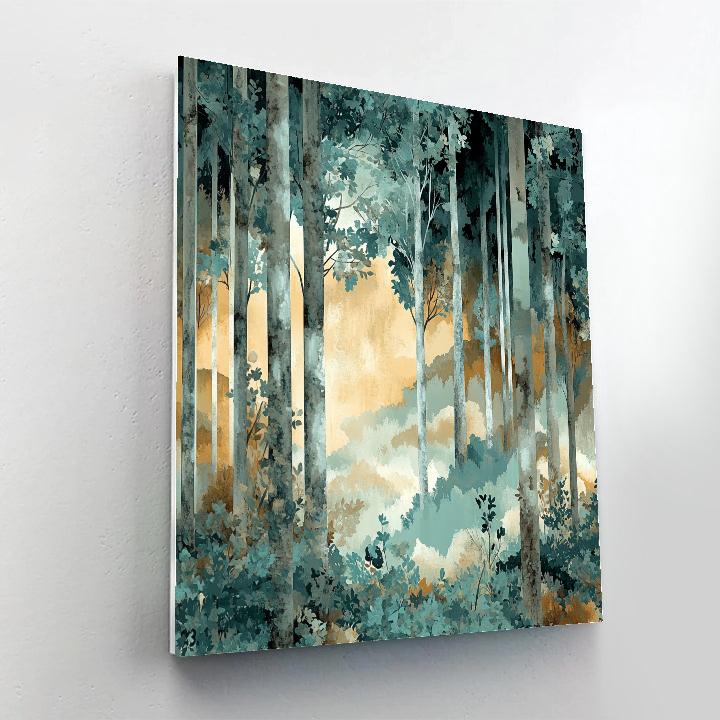Max Ernst Inspired Enigmatic Forest Dream Paint by numbers art