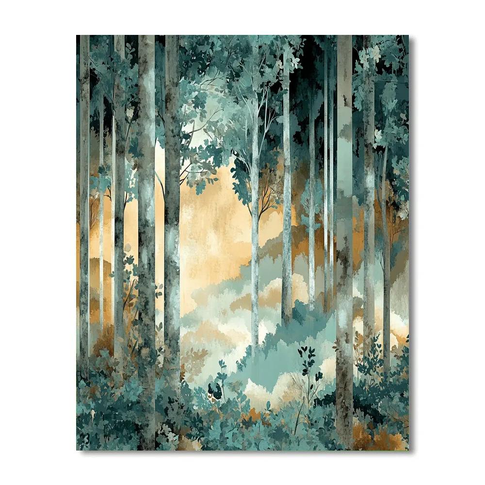 Max Ernst Inspired Enigmatic Forest Dream Paint by numbers art