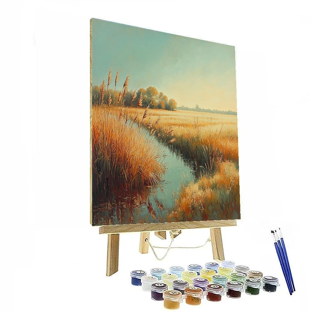 Hiroshige Inspired Autumn Reed Harmony Painting by numbers kit